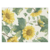 Rustic Sunflower Watercolor Floral Farmhouse Tischdecke (Vorderseite (Horizontal))