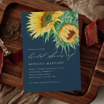 Rustic Sunflower Watercolor Script-Brautparty
