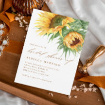 Rustic Sunflower Watercolor Script-Brautparty