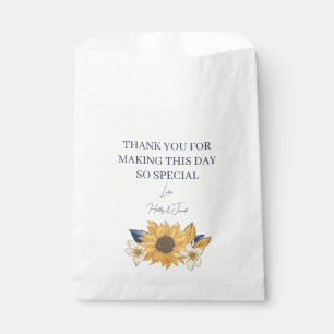 Rustic Sunflower Wedding Vielen Dank Geschenktütchen