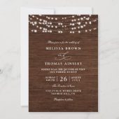 Rustic Sunflower Western Country QR Code Wedding Einladung (Vorderseite)