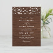 Rustic Sunflower Western Country QR Code Wedding Einladung (Stehend Vorderseite)