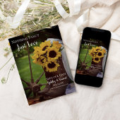 Rustic Sunflowers and Cowboy Boots Western Wedding Save The Date