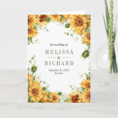 Rustic Sunflowers Mason Jar QR Code Wedding Einladung (Vorderseite)