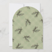 Rustic Sweet December Christmas Girl Baby Shower Einladung (Rückseite)