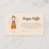 Rustic Sweet Rabbit Baby Shower Game Begleitkarte (Vorderseite)
