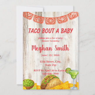 Rustic Taco ‘Bout a Baby Shower Invitation Einladung