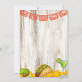 Rustic Taco ‘Bout a Baby Shower Invitation Einladung (Rückseite)