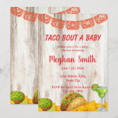 Rustic Taco ‘Bout a Baby Shower Invitation Einladung (Vorne/Hinten)