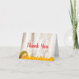 Rustic Taco ‘Bout Grateful Thank You Card Dankeskarte