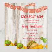 Rustic Taco ‘Bout Love Bridal Shower Invitation Einladung (Vorne/Hinten)