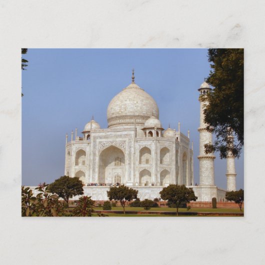 Rustic Taj Mahal India Brautparty Game Postcard Postkarte (Vorderseite)