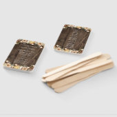 Rustic Tan Bird Wood Country Wedding Program Fächer (Non-assembled)