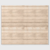 Rustic Tan Wood Geschenkpapier (Flach)