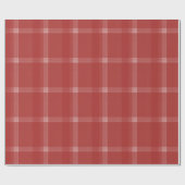 Rustic Tartan Burgundy Red Geschenkpapier (Flach)