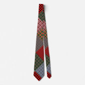 Rustic tartan patchwork neck tie krawatte (Vorderseite)