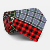 Rustic tartan patchwork neck tie krawatte (Gerollt)