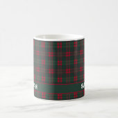 Rustic Tartan Plaid Name Kaffeetasse (Mittel)