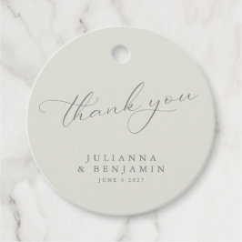 Rustic Taupe floral Boho Wedding Custom Vielen Dan Geschenkanhänger