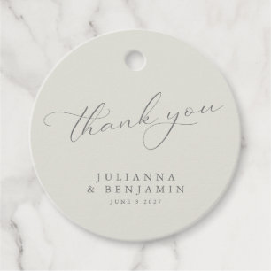 Rustic Taupe floral Boho Wedding Custom Vielen Dan Geschenkanhänger