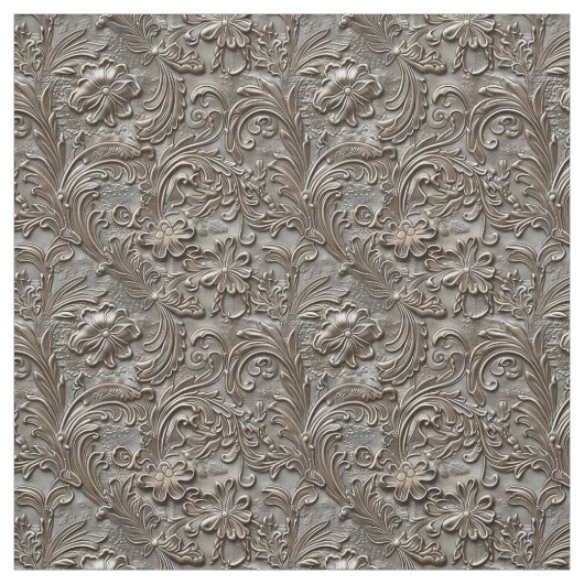 Rustic taupe tooled leather stoff (Muster)
