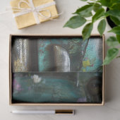 Rustic Teal Rose Truck Decoupage Seidenpapier (Geschenk)