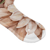 Rustic Terracotta Boho Florals Monogram Initial Schneidebrett (Ecke)