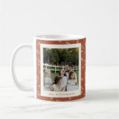 Rustic Terracotta Botanical Custom Photos Kaffeetasse (Links)