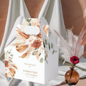 Rustic Terracotta Calligraphy Vielen Dank Geschenkschachtel