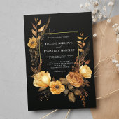 Rustic Terracotta Elegante Dark Moody Hochzeit im Einladung