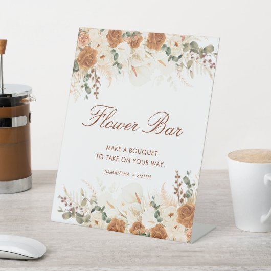 Rustic Terracotta Floral Flower Bar Sockelschild (In SItu)