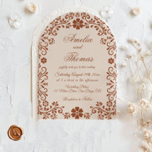 Rustic Terracotta Floral Mexican Wedding