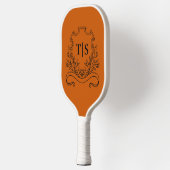 Rustic Terracotta Monogram Initial Classic Pickleball Schläger (Links)