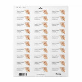 Rustic Terracotta Rose Floral Wedding Address (Vorne)