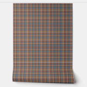 Rustic Terracotta Tartan Plaid Wallpaper Pattern Tapete (Abrollen)