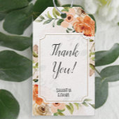 Rustic Terracotta Wedding Vielen Dank Geschenkanhänger