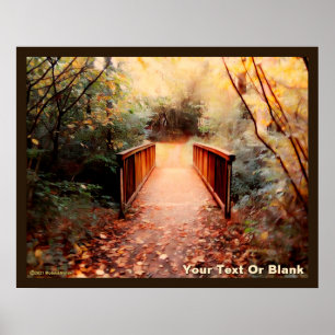 Rustic Teutoburg Forest Footbridge Poster