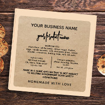 Rustic Texas Hütte Law Food Label Aufkleber