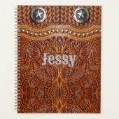 Rustic Texas Star Cowboy Western Country Pattern Planer (Vorderseite)