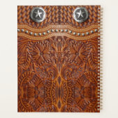 Rustic Texas Star Cowboy Western Country Pattern Planer (Rückseite)