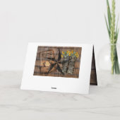 Rustic Texas Star Western Pistol Cowboy Boots Dankeskarte (Rückseite)