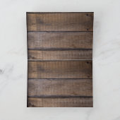 Rustic Texas Star Western Pistol Cowboy Boots Dankeskarte (Innenseite)