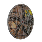 Rustic Texas Star Western Pistol Cowboy Boots Dartscheibe (Vorderseite Links)