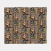 Rustic Texas Star Western Pistol Cowboy Boots Fleecedecke (Vorderseite (Horizontal))