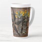 Rustic Texas Star Western Pistol Cowboy Boots Milchtasse (Rechte Ecke)