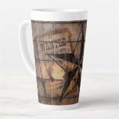 Rustic Texas Star Western Pistol Cowboy Boots Milchtasse (Linke Ecke)