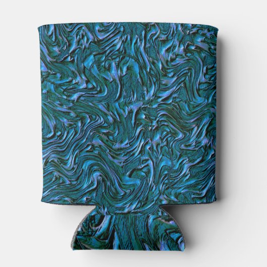 Rustic textured wall in burnt kadett blue dosenkühler (Rückseite)