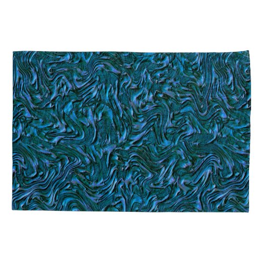 Rustic textured wall in burnt kadett blue kissenbezug (Rückseite-Links)