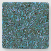 Rustic textured wall in burnt kadett blue steinuntersetzer (Vorderseite)