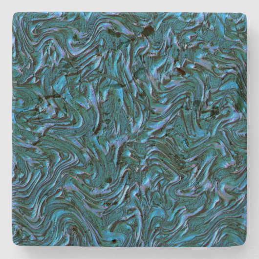 Rustic textured wall in burnt kadett blue steinuntersetzer (Vorderseite)